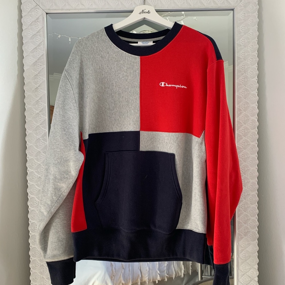 Authentic Champion color block crewneck
